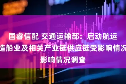 国睿信配 交通运输部：启动航运业、造船业及相关产业链供应链受影响情况调查